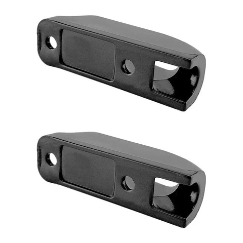 8 Pcs Black Nylon Rope Cleats Self Locking Boat Cleats For Tensioning Ropes 4mm Cord 3mm Bolt Fit, side view.