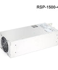 Switch Power Supply 750W To 3000W With 48V 50A Output, High Efficiency Voltage Regulator Module For Industrial Use, Heavy Duty 2400 48V System, Overload Protection, Quiet Cooling, Pro Grade For Industrial Projects, silver metal RSP-1500-48 power supply with fan