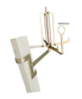 Folding Wire Spool Rack for Floor or Stud Mounting, handy cable dispenser for Romex wires, attached to wooden stud