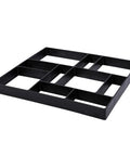 Concrete Mold 45x40x4cm 10 Cell Paver Mold For Diy Garden Walkway Reusable Stepping Stone Maker shown in black material
