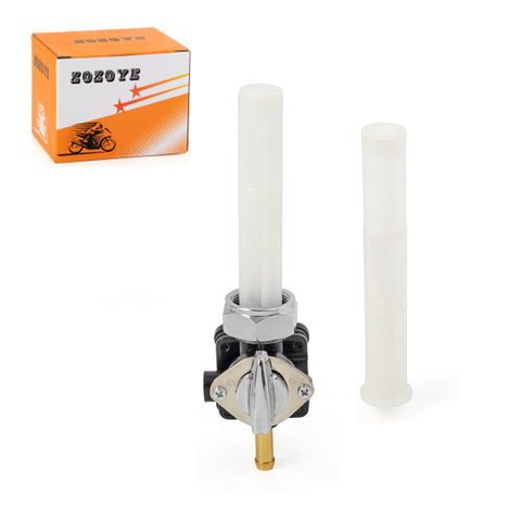 Vacuum Fuel Petcock With 22mm Straight Outlet For Sportster 883 XL883 XLH883 And Sportster 1200 XL1200 XLH1200 Models From 1995 To 2006 Replacement Valve For Motorcycle Fuel System alongside packaging and spare tube