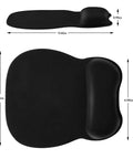 Ergonomic Mouse Pad With Wrist Rest Memory Foam For Computer, Home Office And Gaming, Non Slip Base, Dense Surface, 9.64x8.26 in