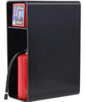 Heavy Duty Metal Fire Extinguisher Cabinet Wall Mount Storage Box; black metal, water and dust resistant, fits standard 35x22x80cm extinguisher.