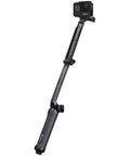 3 In 1 Do It All Action Camera Grip Arm And Tripod For All In One Stability, extended arm with attached action camera