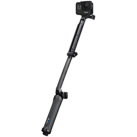 3 In 1 Do It All Action Camera Grip Arm And Tripod For All In One Stability, extended arm with attached action camera