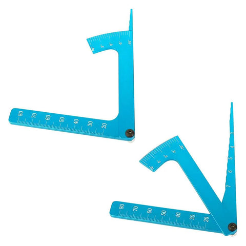 Race Ready Performance 3 In 1 Rc Car Setup Tool Aluminum Height Gauge Ruler For Checking Chassis Clearance And Fine Tuning Suspension Camber Angles On Your Rig