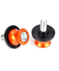 Two Pack 10mm M10x1.25 Motorcycle Swing Arm Sliders Spools CNC Swing Arm Stand Screw For FZR1000 FZR600 FZR400 Kawasaki