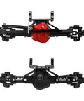 Beefed Up Aluminum Front And Rear Axle Set With Enhanced Shafts For 1 Tenth Axial SCX10 RC Crawler Upgrade Fits RC4WD D90