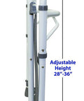Toilet Safety Frame And Rails For Seniors, foldable with adjustable height 28-36 inches, heavy-duty hand rail with grab bars.
