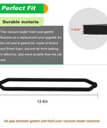 Black foam gasket for vacuum sealer, 12.6in, compatible with GERYON E2900/E2901 series