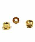 Beefy Aerospace Grade Titanium Nuts M6 M8 M10 M12 Hex Flange Bolts For Locomotive Motorcycle Bicycle Car Boat Brake Accessories Pack Of 5