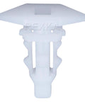 Nissan hood seal retainer kit, white nylon clip, replacement 65810-K2009, fits Pathfinder and Infiniti models 1992 onward.