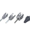 Fabulettas Step Drill Bit And Pipe Threader Kit Makes Plugging 1/2 And 3/4 Inch Pipes A Total Breeze With Built-In Deburring Tool And Electric Drill Adapter For Quick DIY Fixes, metal drill bits