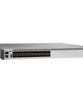 Layer Three Switch With Twenty Four Port Fiber Copper Combo And Forty Gigabit Uplinks For Rackmounted Network Rigs in gray
