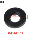 5 Pack Rubber Shock Absorbing Pads For Fitness Equipment With Vibration Dampening Anti Slip Floor Protectors with 60mm outer diameter