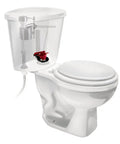 Universal PerforMAX 5 Minute Toilet Flush Valve Repair Kit 2 Inch Peel And Stick Design installed in a toilet tank