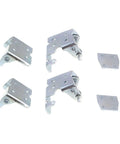 Door Hinges Set Of 2 Front Left Chrome Finish For GMC Yukon Sierra Tahoe Escalade Cadillac Escalade ESV 2000 To 2006 Replacement Pair