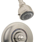 Single Handle 2 Spray Shower System With VersaFlex Integral Diverter in Satin Nickel, Temptrol Pressure Balancing Valve shown