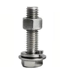 480 Pcs M4 And M5 Stainless Steel Socket Bolts Set With Nuts Hex Drive Built To Last Corrosion Proof 304 Stainless For Furniture Machinery Electronics And DIY Projects, bolt and nut close-up