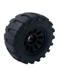 112x61mm 80A Solid Rubber PU Belt Wheels Set For Electric Skateboard Longboard Black Finish Delivers Smooth Ride On Paved Streets And Daily Outdoor Cruisin With Reliable Performance