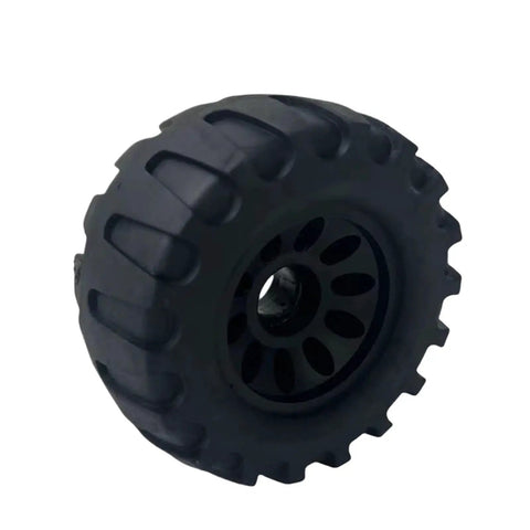 112x61mm 80A Solid Rubber PU Belt Wheels Set For Electric Skateboard Longboard Black Finish Delivers Smooth Ride On Paved Streets And Daily Outdoor Cruisin With Reliable Performance