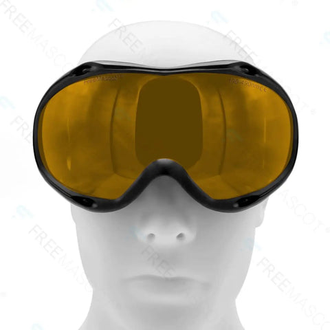 Next Level Od Six Plus Laser Safety Glasses Built Tough With Black Frames For Violet And Blue Lasers Covering 190Nm To 490Nm.