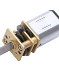 3V DC Metal Gear Motor 100 RPM Micro Gear Reduction Unit with low noise and high torque, showing shaft and gear mechanism