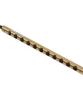 Pro Level Fifty Millimeter Ionizing Air Bar Built To Kick Static Right Off Production Surfaces Delivers Half Second Neutralization And Whisper Quiet Performance Ideally Suited For Printing Presses And Packaging Facilities close-up view of the gold-colored air bar with holes for air flow