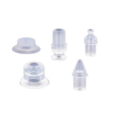 Top Shelves Flat Vacuum Suction Cups 50 Mm 10 Pack Silicone And Nitrile Rubber for Pneumatic Tools Manipulators, assorted shapes.