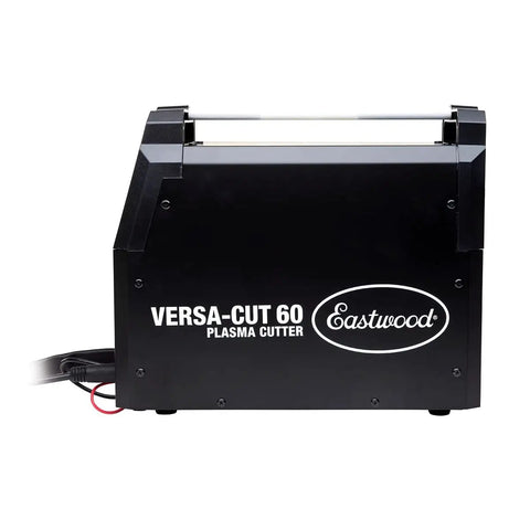 Side view of Versa Cut 60 Amp Plasma Cutter Pro Grade Dual Voltage Inverter Technology for metal fabrication projects.