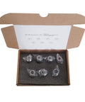 ER20 Spring Collet Set 7-Pack 1/8 To 1/2 Inch in cardboard box, Pro Grade Steel, for CNC Milling Machines and Engraving
