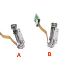 Compact 29mm Stroke Linear Actuator With Tiny 8mm Two Phase Four Wire Stepping Motor DC 5V to 6V Screw Shaft And Slider Nut A Motor Perfect Micro Positioning For CNC Robotics And DIY Projects, shown in two angles A and B