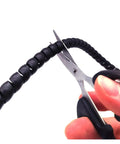 Cutting Hella Slick Spiral Cable Wrap Sleeve For E Bike And Home Office Wire Management Tube Organizer Kit With Versatile Heavy Duty Design.