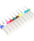 PCB Drill Bit Set For Circuit Boards, Pro Grade Tungsten Steel Micro Twist Bits Kit, 10 Pcs High Durability Nano Coated