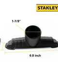Universal Vacuum Nozzle Attachment For Wet And Dry Vacuums With A 1-7/8 Inch Hose Built Tough ABS Easy Snap-In Fit No Tools Required Handy For Tight Corners Black, dimensions shown.