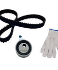 Premium Full Timing Belt Drive Service Kit With Integrated Tensioner Plus Guide Roller Pulley For Jonway A380 Ufo 2004 And Faw Xiali N3 N5 N7 Cars 1 6 L 1 0 L Motor 3Ga2 4Gb2 Engine Swaps Easy Install Top Notch Quality timing belt, tensioner pulley, and gloves