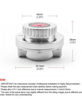 Adjustable Fuel Pressure Regulator Kit For Carburetor Systems With Inline Fuel Pump 1 To 5 Psi Regulator Includes 0 To 15 Psi Gauge And Zinc Block Street Ready Easy Install To Maintain Consistent Fuel Flow, chrome regulator 40mm x 38mm x 56.3mm