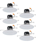 Upgrade Recessed Lighting With A Six Pack Of Indoor Outdoor LED Retrofit Trim Can Lights In 5 Inch And 6 Inch Sizes Featuring Three CCT Options