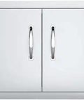 A-DD30 30 Inch Double Door Flush Mount Stainless Steel Outdoor Cabinet For Grill Islands with polished handles