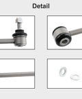Rear Sway Bar Link Kit For 2007 To 2020 Jeep Wrangler JK JL 1 To 2.5 Lift Easy Install Durable Beefy Stabilizers That Keep Your Ride Stable Cut Body Roll And Prevent Off Road Tilt On Tough Trails. steel link rod with bushing and washers