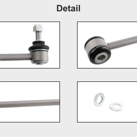 Rear Sway Bar Link Kit For 2007 To 2020 Jeep Wrangler JK JL 1 To 2.5 Lift Easy Install Durable Beefy Stabilizers That Keep Your Ride Stable Cut Body Roll And Prevent Off Road Tilt On Tough Trails. steel link rod with bushing and washers