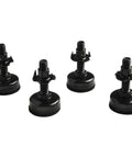 Heavy Duty Adjustable Furniture Leveling Feet 3/8-16, 4 Pack, Carbon Steel And Nylon, Supports Up To 1320 Lbs, Height Adjusts From 34mm To 44mm, Includes Felt Pads, Perfect For Tables And Cabinets On Uneven Floors, black set