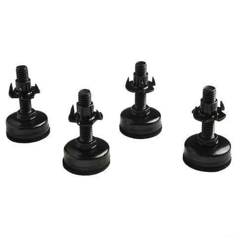 Heavy Duty Adjustable Furniture Leveling Feet 3/8-16, 4 Pack, Carbon Steel And Nylon, Supports Up To 1320 Lbs, Height Adjusts From 34mm To 44mm, Includes Felt Pads, Perfect For Tables And Cabinets On Uneven Floors, black set