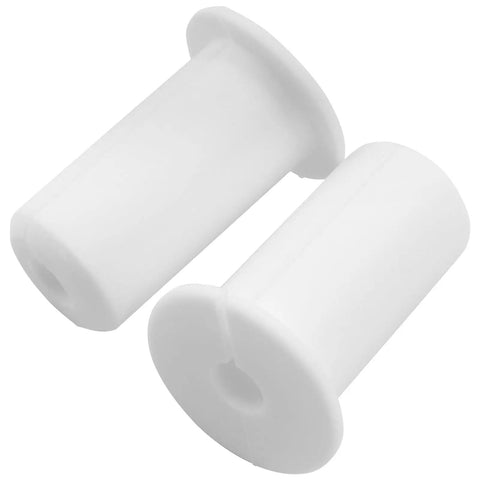 2 Pack Wall Grommets 3/4 Inch Silicone Cable Pass Through Bushings For Cable Routing Waterproof White Durable Grommets