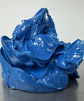 Blue Lithium Complex Grease Multipurpose Lubricant NLGI 2 EP for Automotive and Construction, visible in a solid form.