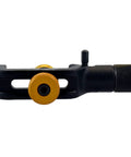 Fiber Optic Cable Slitter For Armored Cables And Central Tubes, Portable Cutter For Electricians, black and yellow tool close-up