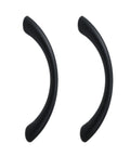 6 Pack Two And A Half Inch Hole Center Solid Arch Drawer Pulls Bow Curved Dresser Cabinet Handles Matte Black For Kitchen Cupboards And Furniture