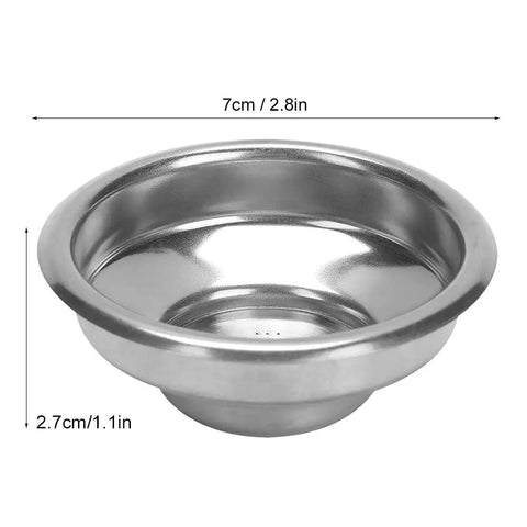 58mm Stainless Steel Espresso Filter Basket Bottomless Portafilter For Semi Automatic Coffee Machines, top view
