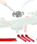 Heating Plate Desoldering Kit For Joysticks UniA Model on circuit board with tools