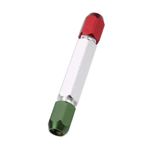 Aluminum Alloy Double End Pin Gauge Handle Go No Go Gauge Handle 0.3-16mm Clamping Range Detachable and Easy to Use Pro Grade Precision Measuring Tool for Machinists Hobbyists and DIY Workshop Projects, red and green ends